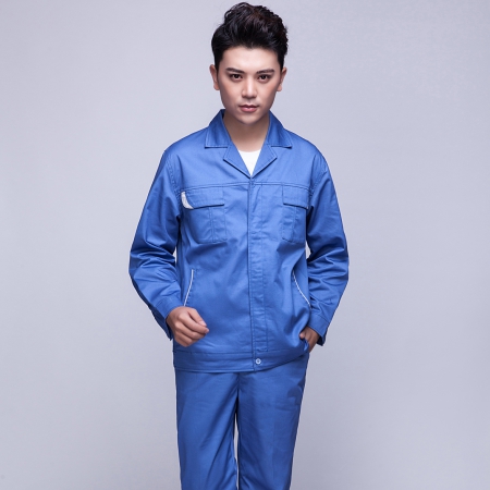 藍(lán)灰色春秋工作服AC04-4