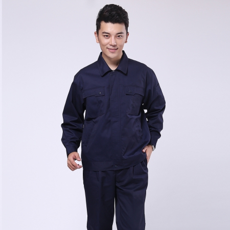 深藍(lán)色商場超市工作服AC070-CS