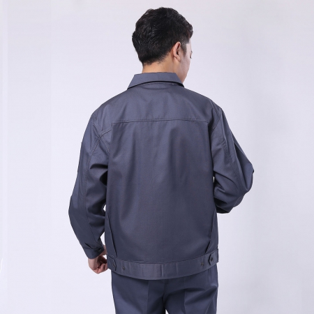 深灰滌棉紗卡電力防護(hù)服AC075-DG